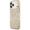 Guess - Leopárdmintás Csillámos MagSafe (GUHMP17LHLEGTGLW) - iPhone 17 Pro - Barna