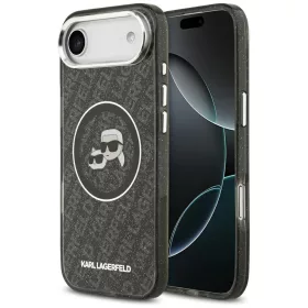   Karl Lagerfeld - IML Glitter K&C Heads Logo MagSafe (KLHMP17MHMKBKCHOK) - iPhone 17 Air - Black