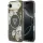 Guess - IML Fém Csillámos Virágos Háromszög MagSafe (GUHMP17MHFLPEDK) - iPhone 17 Air - Fekete