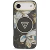 Guess - IML Fém Csillámos Virágos Háromszög MagSafe (GUHMP17MHFLPEDK) - iPhone 17 Air - Fekete