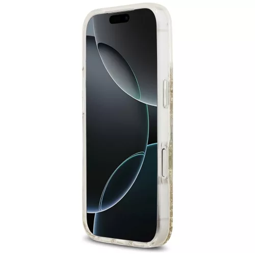 Guess - Gyanta Aljú Csillámos MagSafe (GUHMP17LRGRGED) - iPhone 17 Pro - Arany