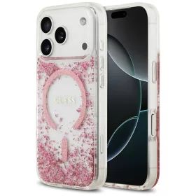   Guess - Gyanta Aljú Csillámos MagSafe (GUHMP17LRGRGEP) - iPhone 17 Pro - Rózsaszín