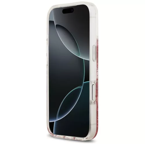 Guess - Gyanta Aljú Csillámos MagSafe (GUHMP17LRGRGEP) - iPhone 17 Pro - Rózsaszín