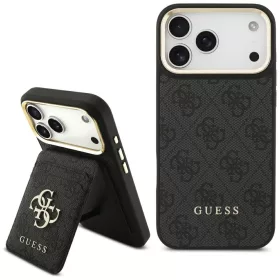   Guess - Kártyatartós 4G MagSafe (GUBPHCP17XP4SM4MCK) - iPhone 17 Pro Max - Fekete