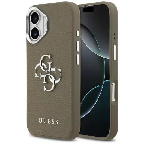 Guess - Keménytok Nagy 4G Klasszikus Logó (GUHCP17SPG4SMCEW) - iPhone 17 - Barna