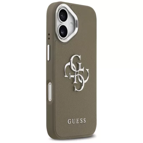 Guess - Hardcase Grained Big 4G Classic Logo (GUHCP17SPG4SMCEW) - iPhone 17 - Brown