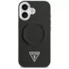 Guess - Keménytok Háromszög Logó MagSafe (GUHMP17SPSDTSCMK) - iPhone 17 - Fekete