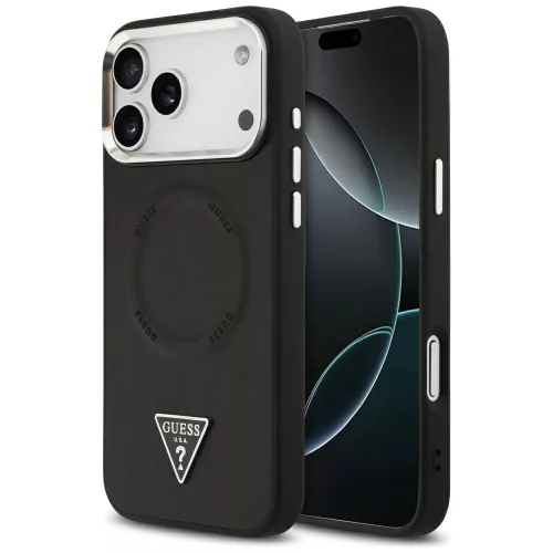 Guess - Hardcase Triangle Logo MagSafe (GUHMP17LPSDTSCMK) - iPhone 17 Pro - Black