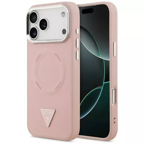 Guess - Hardcase Triangle Logo MagSafe (GUHMP17LPSDTSCMP) - iPhone 17 Pro - Pink