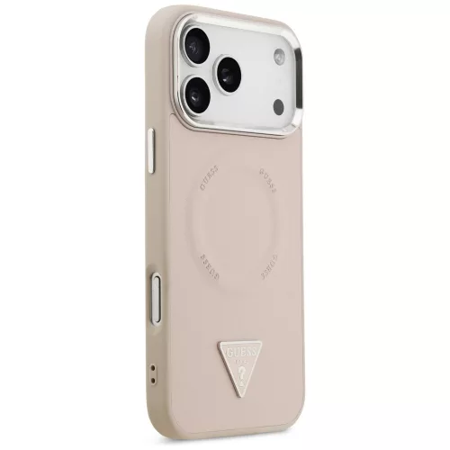 Guess - Hardcase Triangle Logo MagSafe (GUHMP17LPSDTSCMP) - iPhone 17 Pro - Pink