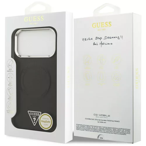Guess - Hardcase Triangle Logo MagSafe (GUHMP17XPSDTSCMK) - iPhone 17 Pro Max - Black