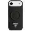 Guess - Keménytok Háromszög Logó MagSafe (GUHMP17MPSDTSCMK) - iPhone 17 Air - Fekete