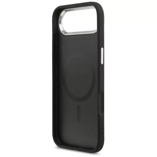 Guess - Keménytok Háromszög Logó MagSafe (GUHMP17MPSDTSCMK) - iPhone 17 Air - Fekete