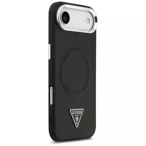 Guess - Keménytok Háromszög Logó MagSafe (GUHMP17MPSDTSCMK) - iPhone 17 Air - Fekete