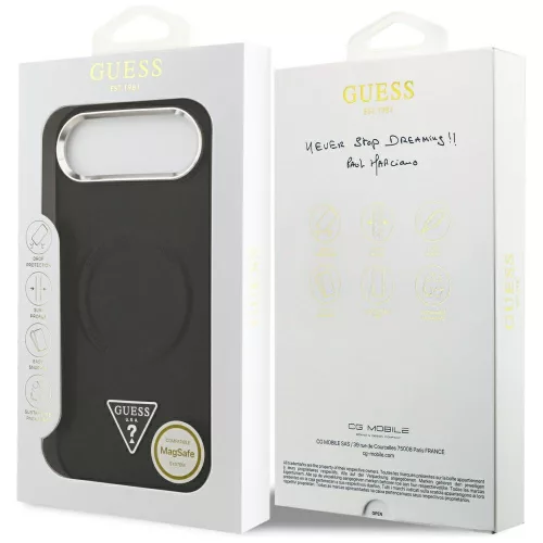 Guess - Hardcase Triangle Logo MagSafe (GUHMP17MPSDTSCMK) - iPhone 17 Air - Black