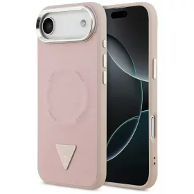   Guess - Hardcase Triangle Logo MagSafe (GUHMP17MPSDTSCMP) - iPhone 17 Air - Pink