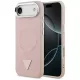Guess - Keménytok Háromszög Logó MagSafe (GUHMP17MPSDTSCMP) - iPhone 17 Air - Rózsaszín