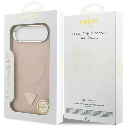 Guess - Hardcase Triangle Logo MagSafe (GUHMP17MPSDTSCMP) - iPhone 17 Air - Pink