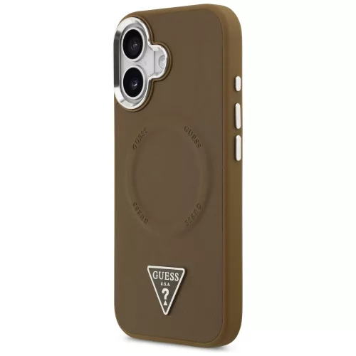 Guess - Hardcase Triangle Logo MagSafe (GUHMP17SPSDTSCMW) - iPhone 17 - Brown