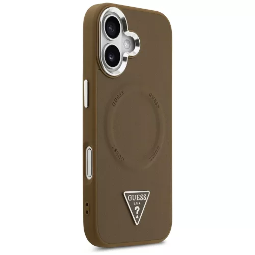 Guess - Hardcase Triangle Logo MagSafe (GUHMP17SPSDTSCMW) - iPhone 17 - Brown