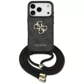   Guess - Zsinóros Keresztpántos 4G Nagy Logó (GUHCP17LP4GMGCRK) - iPhone 17 Pro - Fekete