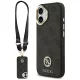 Guess - 4G Strassz Logó Nagy Fémpántos Gombbal MagSafe (GUHMP17SP4G4DCSK) - iPhone 17 - Fekete