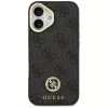 Guess - 4G Strass Logo with Big Strap Metal Button MagSafe (GUHMP17SP4G4DCSK) - iPhone 17 - Black