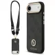 Guess - 4G Strassz Logó Nagy Fémpántos Gombbal MagSafe (GUHMP17MP4G4DCSK) - iPhone 17 Air - Fekete