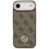 Guess - 4G Strass Logo with Big Strap Metal Button MagSafe (GUHMP17MP4G4DCSW) - iPhone 17 Air - Brown
