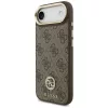 Guess - 4G Strass Logo with Big Strap Metal Button MagSafe (GUHMP17MP4G4DCSW) - iPhone 17 Air - Brown