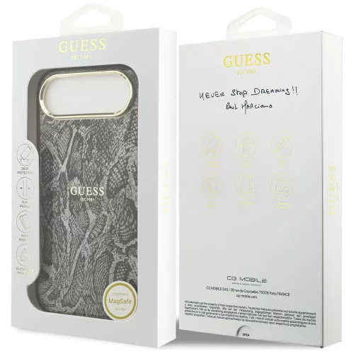 Guess - Python Pattern MagSafe (GUHMP17MHIMPYGK) - iPhone 17 Air - Black