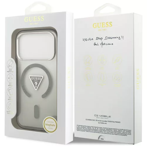 Guess - IML Gradient Triangle Logo MagSafe (GUHMP17XHGTMLCGA) - iPhone 17 Pro Max - Khaki