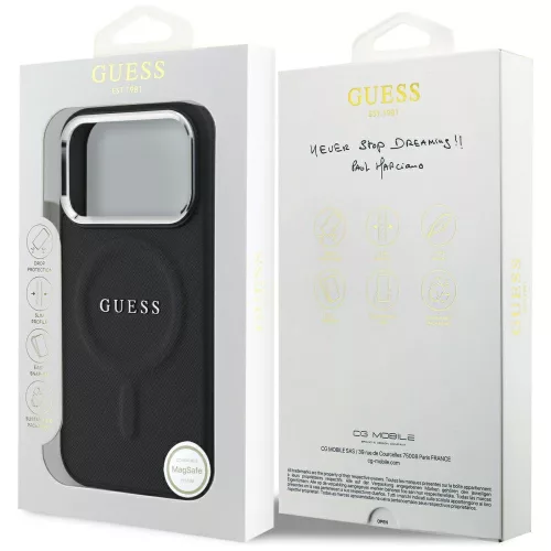 Guess - Hardcase Classic Logo MagSafe (GUHMP17LPSAREGSK) - iPhone 17 Pro - Black