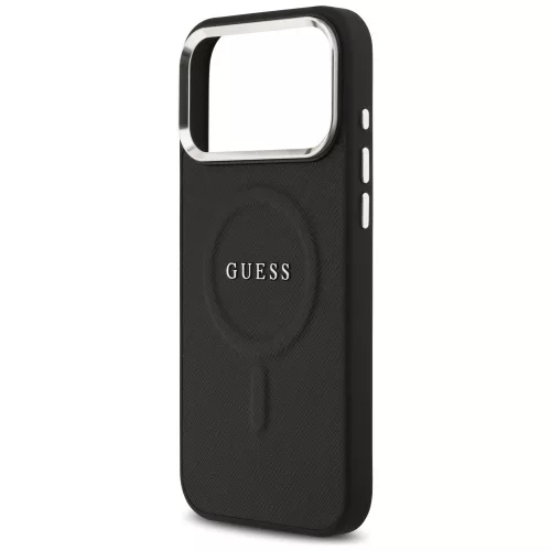 Guess - Keménytok Klasszikus Logó MagSafe (GUHMP17XPSAREGSK) - iPhone 17 Pro Max - Fekete