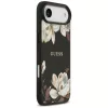 Guess - Grained Flowers MagSafe (GUHMP17MPGNMPLMK) - iPhone 17 Air - Black