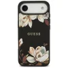 Guess - Grained Flowers MagSafe (GUHMP17MPGNMPLMK) - iPhone 17 Air - Black