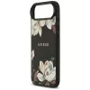 Guess - Grained Flowers MagSafe (GUHMP17MPGNMPLMK) - iPhone 17 Air - Black