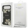 Guess - Grained Flowers MagSafe (GUHMP17MPGNMPLMK) - iPhone 17 Air - Black