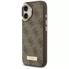 Guess - Keménytok 4G Logós Feliratos MagSafe (GUHMP17SU4GPRW) - iPhone 17 - Barna