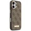 Guess - Keménytok 4G Logós Feliratos MagSafe (GUHMP17SU4GPRW) - iPhone 17 - Barna