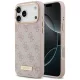 Guess - Keménytok 4G Logós Feliratos MagSafe (GUHMP17XU4GPRP) - iPhone 17 Pro Max - Rózsaszín