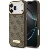 Guess - Keménytok 4G Logós Feliratos MagSafe (GUHMP17XU4GPRW) - iPhone 17 Pro Max - Barna