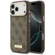 Guess - Keménytok 4G Logós Feliratos MagSafe (GUHMP17XU4GPRW) - iPhone 17 Pro Max - Barna