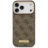 Guess - Keménytok 4G Logós Feliratos MagSafe (GUHMP17XU4GPRW) - iPhone 17 Pro Max - Barna