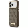 Guess - Keménytok 4G Logós Feliratos MagSafe (GUHMP17XU4GPRW) - iPhone 17 Pro Max - Barna