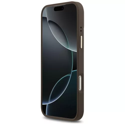 Guess - Keménytok 4G Logós Feliratos MagSafe (GUHMP17XU4GPRW) - iPhone 17 Pro Max - Barna