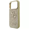 Guess - Fixed Glitter Big 4G Metal Frame (GUHCP17LHG4SGCD) - iPhone 17 Pro - Gold