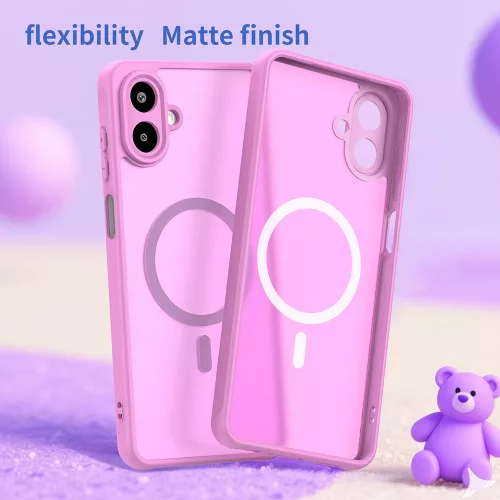 Techsuit - HaloFrost II MagSafe tok - Samsung Galaxy A07 4G - Rózsaszín