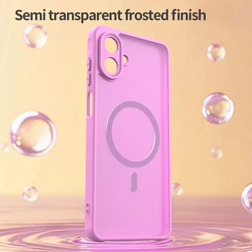 Techsuit - HaloFrost II MagSafe tok - Samsung Galaxy A07 4G - Rózsaszín