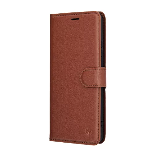 Techsuit - Leather Folio - Motorola Moto G86 - Brown